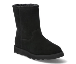 Time and Tru Mujer Genuino Gamuza Cálidas Acogedoras Botas Negras Talla 6 - Imagen 1 de 5