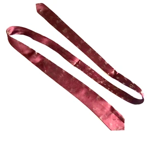 nECKTIE MAROON & TAN DESIGN REGAL STATELY VINTAGE MENS FASHION ALL SILK neocurio - Picture 1 of 8