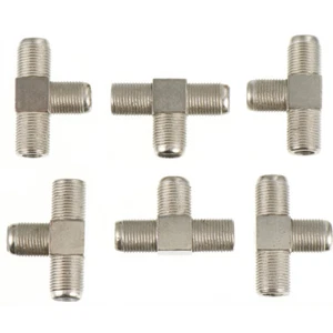 10 Pcs TV Signal Splitter Coax Cable Connector Baby Female Parts 3 Way - Picture 1 of 12