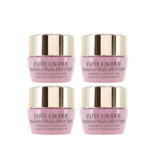 4 ✖ Estee Lauder  Resilience Multi-Effect Night Tri-Peptide Face/Neck 0.24oz 7ml - Picture 1 of 1