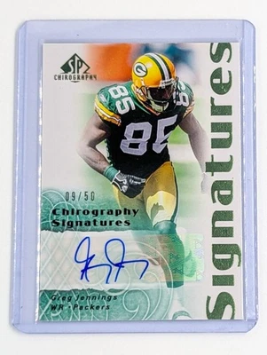 2007 SP Chirography Signatures Emerald #CSGJ Greg Jennings /50 Green Bay Packers - Image 1 of 2