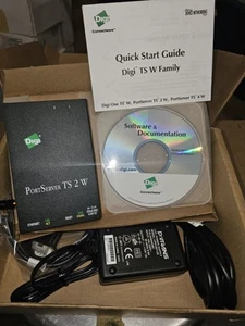 New Open Box Digi PortServer TS 2 W PN# (1P) 50000836-17G + all Accessories - Afbeelding 1 van 8