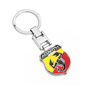 Portachiavi in Metallo per Fiat 500 Abarth Panda Tipo Ducato Punto - Foto 1 di 8