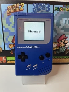 Original Nintendo Game Boy DMG-01 IPS Backlit Screen Upgrade - New Blue Shell - Bild 1 von 4