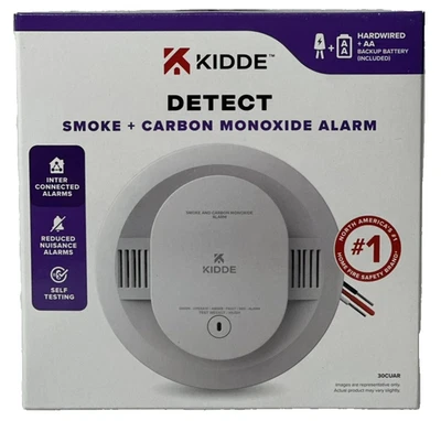 Kidde 30CUAR Detect Smoke + Alarma Monóxido de Carbono - Cableado + Batería AA. Nuevo. Foto 1 de 4
