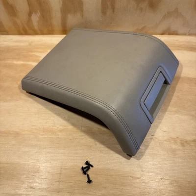 07-2014 Lincoln Navigator Stone Gray Leather Front Center Console Lid Armrest - Imagem 1 de 4