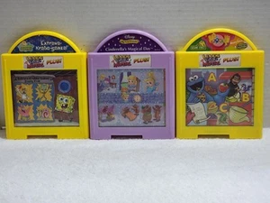 *3* MATTEL LEARN THROUGH MUSIC PLUS INTERACTIVE SYSTEM CARTRIDGES SPONGE BOB + - Picture 1 of 4
