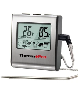 ThermoPro TP16 Termometro digitale per cottura carne con alimenti lunghi in acciaio inox - Foto 1 di 8