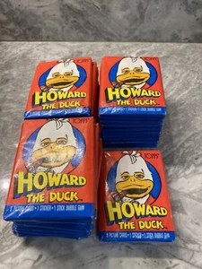 Howard The Duck Topps Trading Cards 4 Packs Vintage Stickers & Gum 1986 Movie - Picture 1 of 3