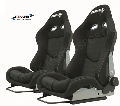 1xBride Seat stradia Black Fiberglass Bride Japan ADR appv Car Racing Sport seat - Image 1 of 4