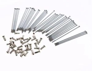 36x Speichensatz Nippel verchromt für MZ ETZ 125 150 251 ES TS 121mm 3.2mm - Bild 1 von 7