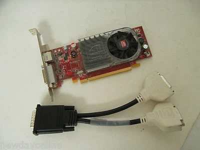Dell ATI Radeon HD 3450 PCIe Graphics Video Card 256MB DDR2 DMS-59 TV-Out X398D - Image 1 of 4
