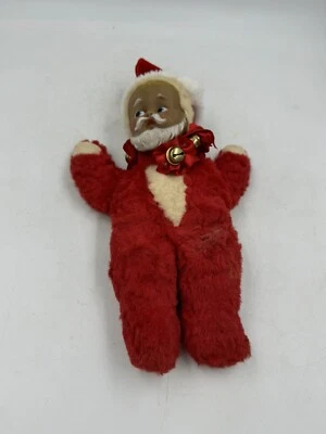 Vintage Knickerbacker Toy Co 1955 Baby Santa Rubber Face Toy Stained - Image 1 of 4