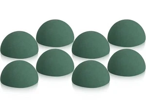 8 Pcs Half Ball Floral Dry Foam Green Round Foam Block Dry Balls Large Flower... - Picture 1 of 7