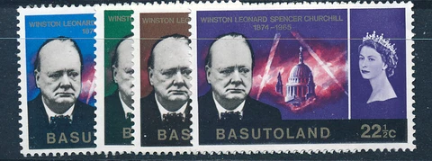 BASUTOLAND 1966 CHURCHILL COMMEMORATION SG102/105  MNH Cover