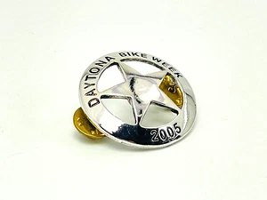 2005 Daytona Beach FL Motorrad Braunschweig Stern Abzeichen Pinback Jacke Hut Pin - Bild 1 von 5