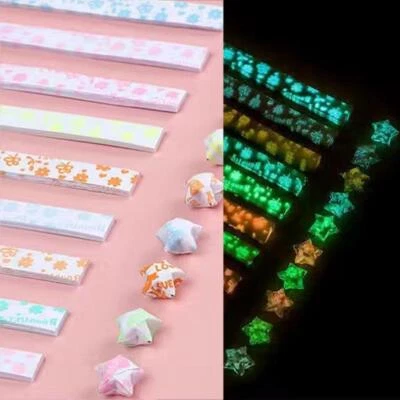 210pcs Luminous Star Origami DIY Handmade Lucky Star Origami Star Paper Strips ^ - Image 1 of 4