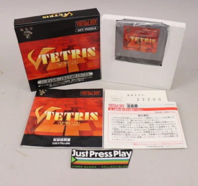 V-Tetris Nintendo Virtual Boy 1995 Japan Edition NIB MIB New Mint in Box! - Image 1 of 4