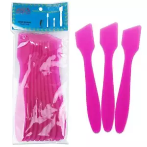 1pk Pana High Quality LARGE Angled Plastic Makeup Cosmetic Spatula Scoop - Pink - Picture 1 of 5