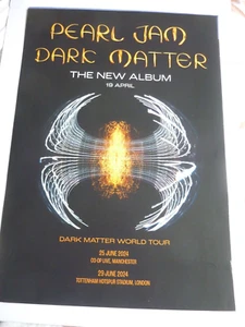 PEARL JAM DARK MATTER ORIGINAL PROMOTIONAL POSTER NEW UNUSED - Picture 1 of 1