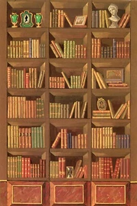 Mini Decoupage de Natasha Beshenkovsky escala 1:12 - Trompe L'oeil edición limitada con libros - Imagen 1 de 12