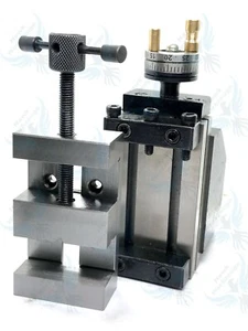 Kleiner Vertikal Frässupport 51x96mm Höhensupport mit 50mm Maschinenschraubstock - Picture 1 of 4