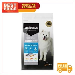 Black Hawk Dog Food 3kg Original Fish And Potato Adult Dog Dry Food - Picture 1 of 2