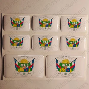 Adesivi Repubblica Centrafricana Adesivo Emblema Stemma Resinati 3D Resinato - Foto 1 di 1