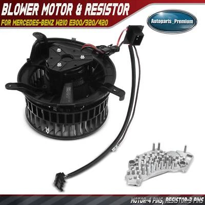 Front HVAC Blower Motor&Resistor Kit for Mercedes-Benz W210 E300/320/420 E55 AMG - Image 1 of 4