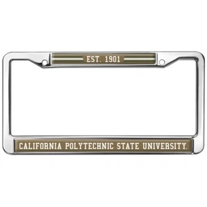 Cal Poly School Logo Full Size Standard License Plate Metal Frame - Picture 1 of 7