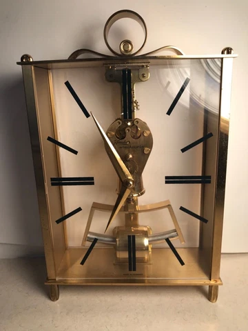 RARE Kieninger & Obergfell Kundo Electronic Impulse Skeleton Clock Working Cover