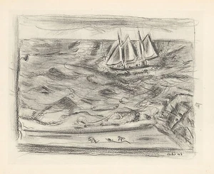 John Marin "Sea and Boat" - Picture 1 of 1