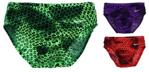 Nike Performance Brief Swim Bottom Boys Poly Print Swimwear NESS8013 MSRP $44 - Picture 1 of 14
