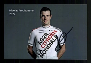 Nicolas Prodhomme Ciclista Francés Original Firmado + A 236996 - Imagen 1 de 2