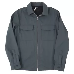 Marco Pescarolo Green Water-Repellent Tech Fabric Zip-Front Jacket S NWT - Picture 1 of 9