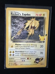 Rocket's Zapdos 15/132 Celebrations: Classic Collection Holo - Picture 1 of 2