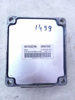 09391259 ISUZU 8972333706 DELPHI TX2 CENTRALINA MOTORE OPEL COMBO 1.7 DI 48 KW - Immagine 1 di 4