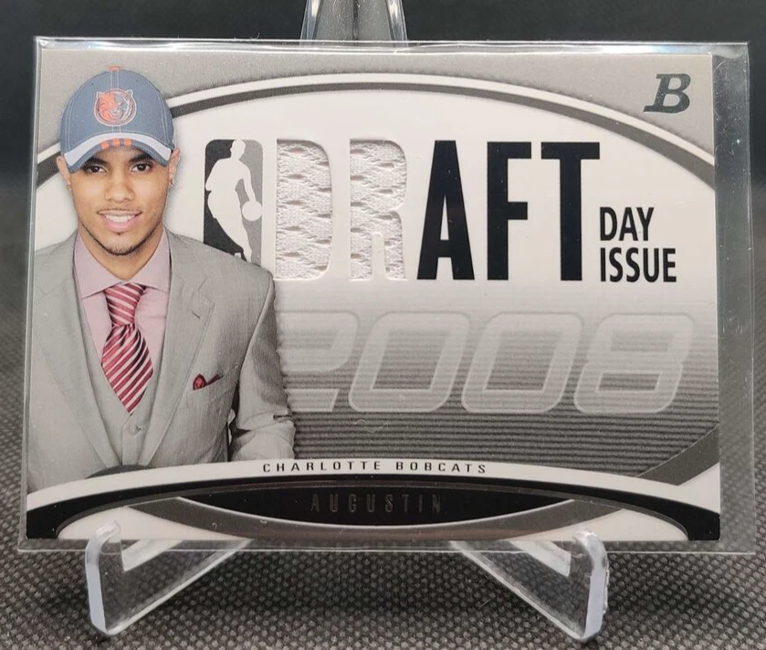 2008-09 BOWMAN DRAFT DAY ISSUE RELICS /399 #DDIR-DJA DJ AUGUSTIN Bobcats card - Image 1 of 2