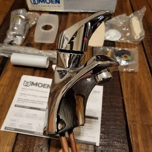 Moen LEGEND 4520 Heavy Duty Chrome Knob Single Handle Bathroom Faucet - Picture 1 of 11