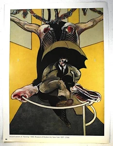 FRANCIS BACON PRINT FROM EXHIBITION CATALOG, 1972 - Picture 1 of 2