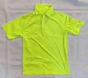 Walter Hagen Men's Golf Polo Hydrodri UV Protection S Bright Yellow Shirt - Picture 1 of 2