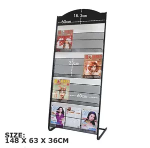 Multi-Layers Magazine Stands Brochure Holder Rack Display Office Home - Picture 1 of 1