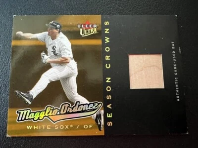 2005 Fleer Ultra Magglio Ordonez Season Crowns Gold Used Jersey Card 67/99 Rare  - Image 1 of 2