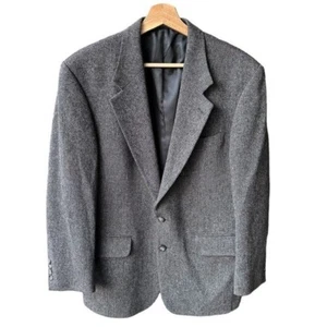 Chaqueta Blazer Lands End Prendas Exteriores Gris Lana Merino Lana de Cordero Negocios 40 Regular - Imagen 1 de 13