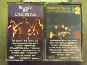 The Best Of The Kingston Trio Vol. 1 & 2 (Cassettes) Play Tested - Picture 1 of 13