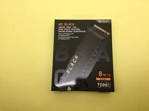WD BLACK SN850X 8TB NVMe PCIe4.0 M.2 2280 Gaming SSD w/Heatsink WDS800T2XHE New - Picture 1 of 2