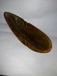 Vintage Pottery Ash Tray Brown and Green Tones - Picture 1 of 8