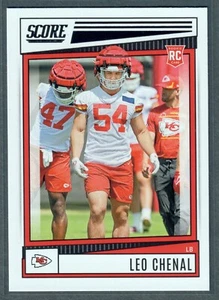 2022 Puntuación Leo Chenal Tarjeta de Novato #354 Chiefs RC QTY - Imagen 1 de 2