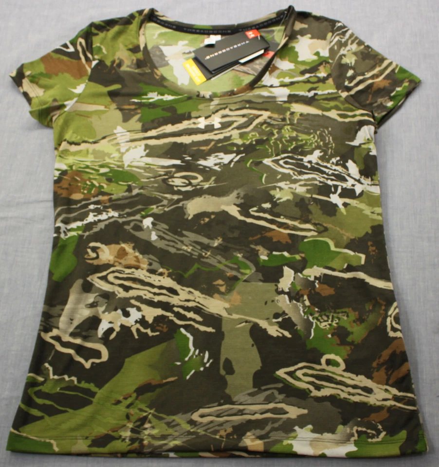 Camisa de caza Under Armour UA Threadborne para mujer camuflaje forestal temporada temprana nueva con etiquetas XL Foto 1 de 4