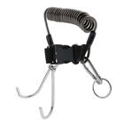 17M Diving Reef Hook Coil Lanyard Double Hook Dive Reels Clip Safety Equipment